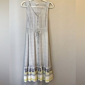 Lucky Brand Button Down Polka Dot Dress